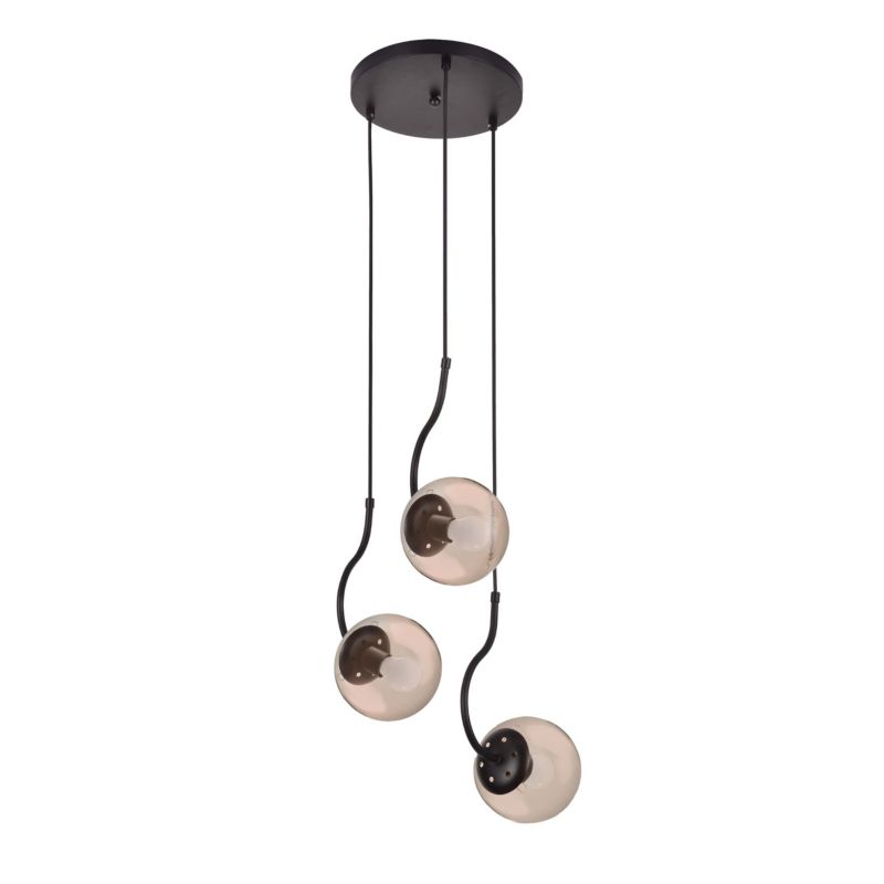Lampa wisząca Light Prestige Hook czarna 3 x E27 1 szt.
