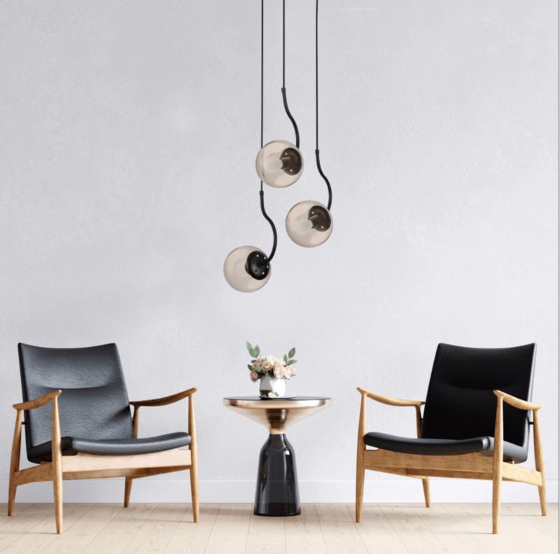 Lampa wisząca Light Prestige Hook czarna 3 x E27 1 szt.