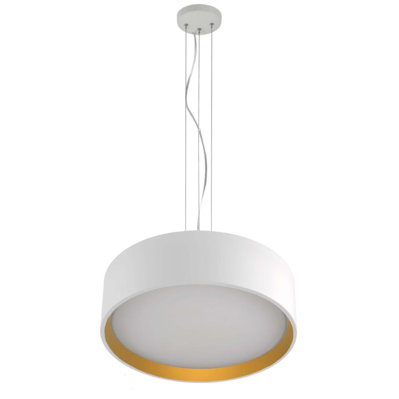 Lampa wisząca Light Prestige Hudson biało-złota LED 1 szt.