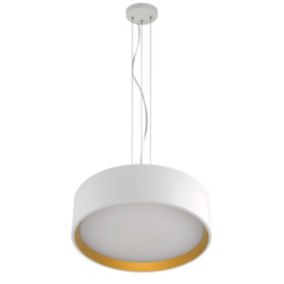 Lampa wisząca Light Prestige Hudson biało-złota LED 1 szt.