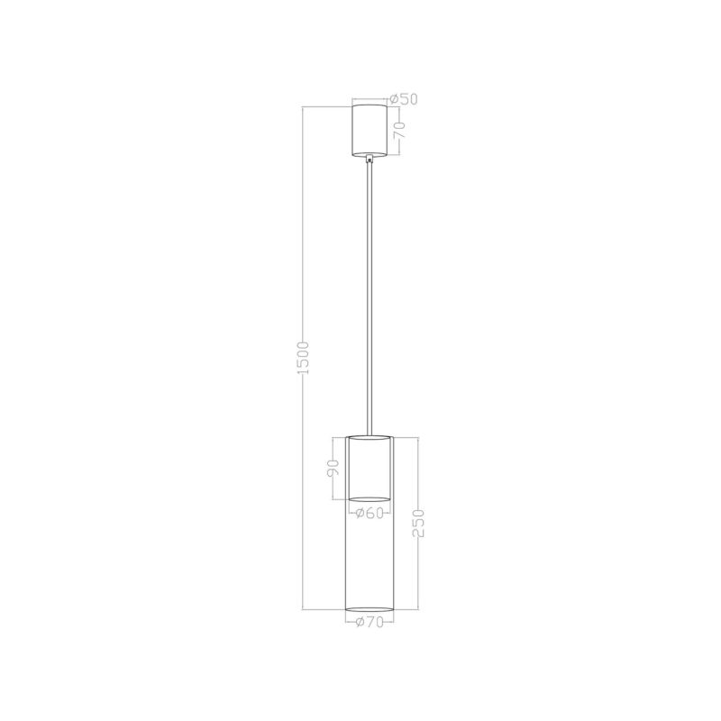 Lampa wisząca Light Prestige Manacor 1 biała 1 x GU10 1 szt.