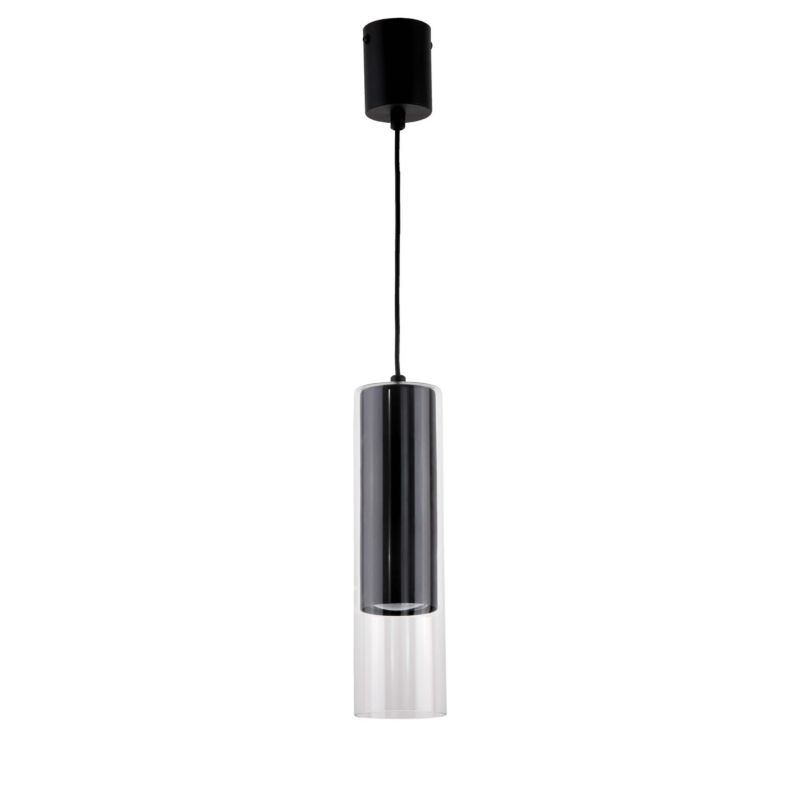 Lampa wisząca Light Prestige Manacor 5626 czarno-transparentna szerokość 7 cm 1xGU10 x 50W 1 szt.