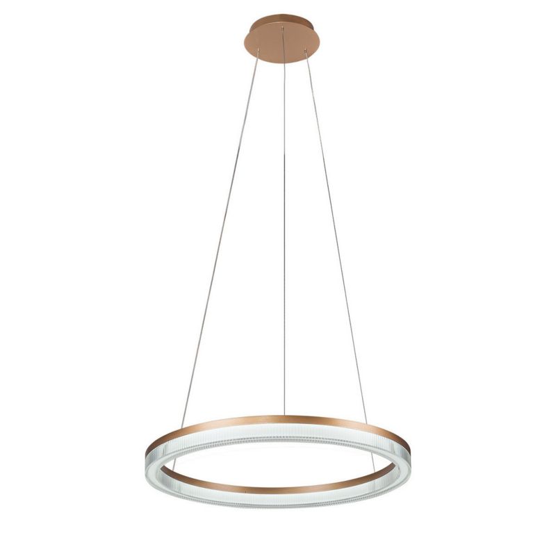 Lampa wisząca Light Prestige MIDWAY złota 1 x LED 40W  4970lm wym:120x60x60cm IP20 -1 szt.