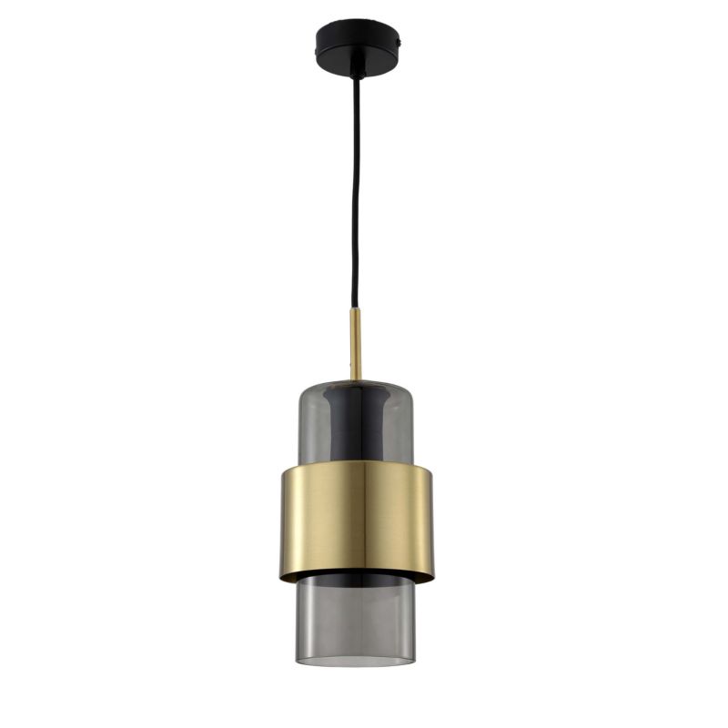 Lampa wisząca Light Prestige Miele 5138 złoto-dymny szerokość 13 cm 1xE27 x 40W 1 szt.