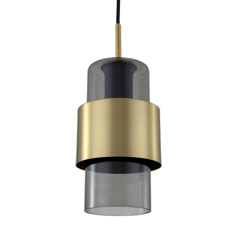 Lampa wisząca Light Prestige Miele 5138 złoto-dymny szerokość 13 cm 1xE27 x 40W 1 szt.
