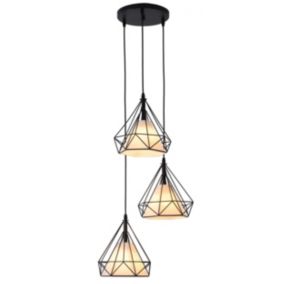 Lampa wisząca Light Prestige Nola czarna 3 x E27 1 szt.