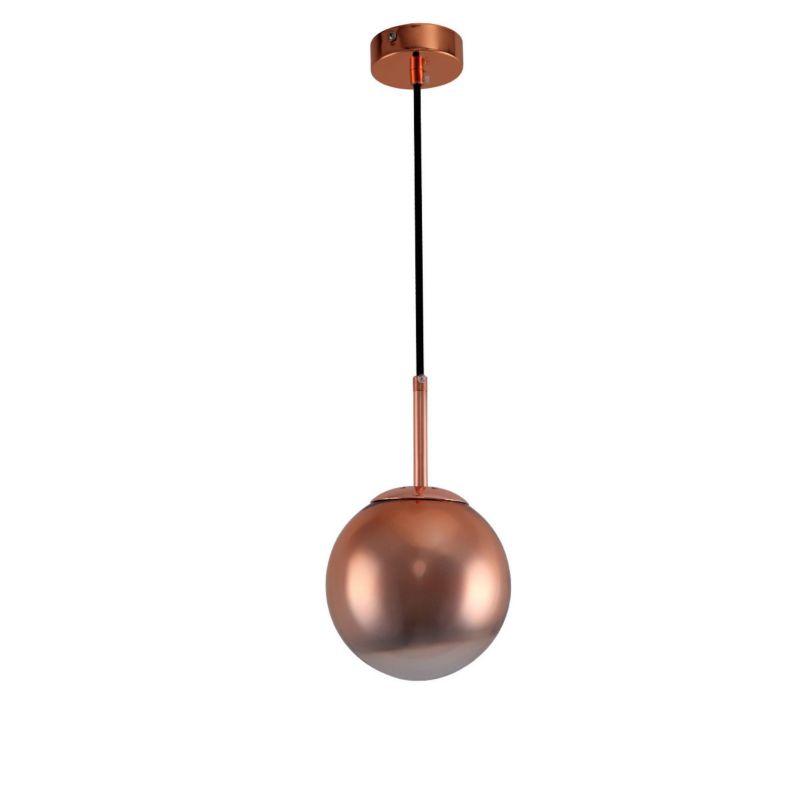 Lampa wisząca Light Prestige Palla 3325 miedziano-czarna szerokość 15 cm 1xE14 x 40W 1 szt.