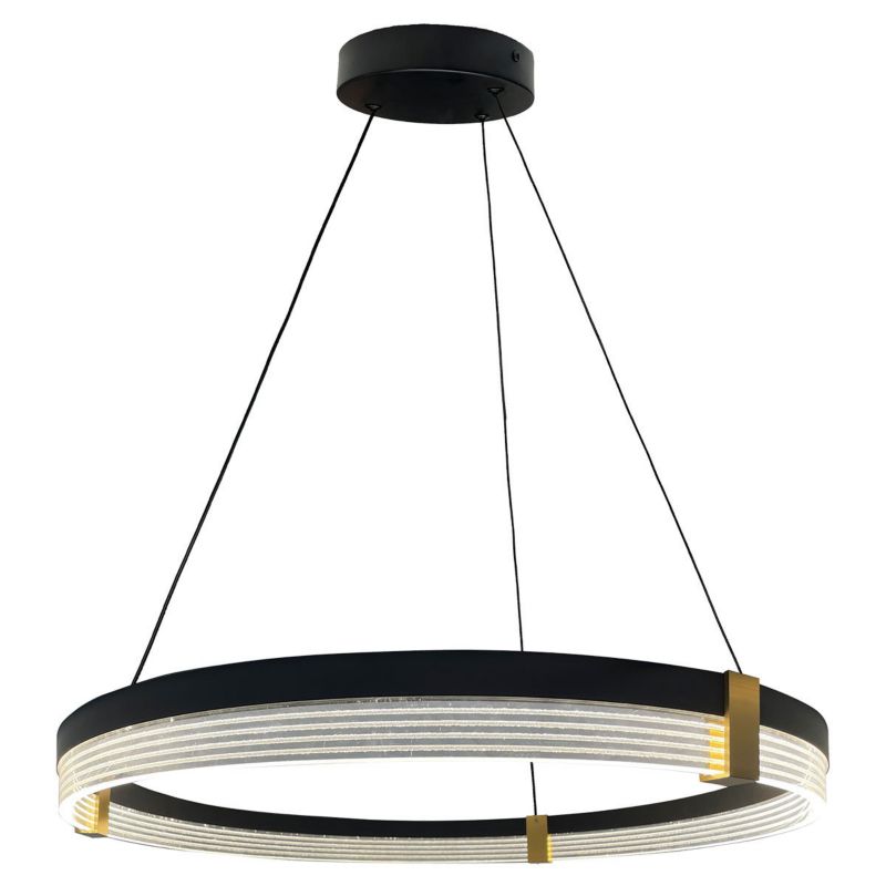 Lampa wisząca Light Prestige PLUM czarna 1 x LED 32W  3380lm wym:150x59,6x59,6cm IP20 -1 szt.