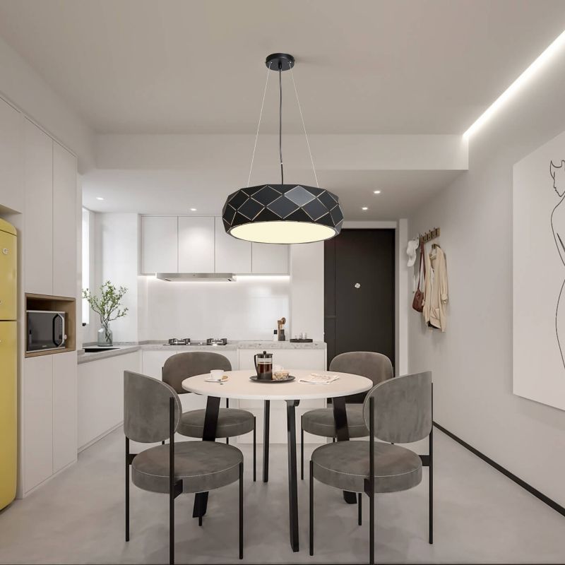Lampa wisząca Light Prestige Reus czarno-biała wym: 100 x 45 x 45 cm 3xE27 x 40W 1 szt.