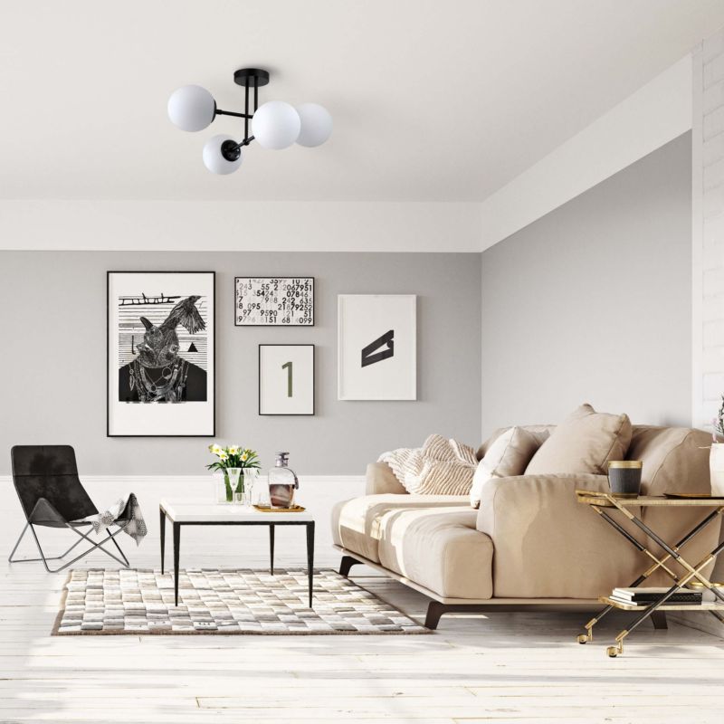 Lampa wisząca Light Prestige Roma 4 czarna 4 x E14 1 szt.