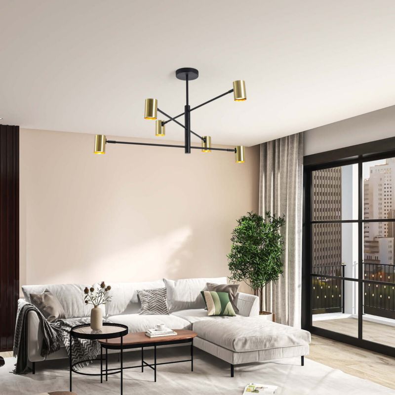Lampa wisząca Light Prestige Snow 6 złota 6 x GU10 1 szt.