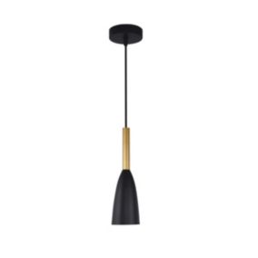 Lampa wisząca Light Prestige Solin 1 czarno-złota 1 x E27 1 szt.