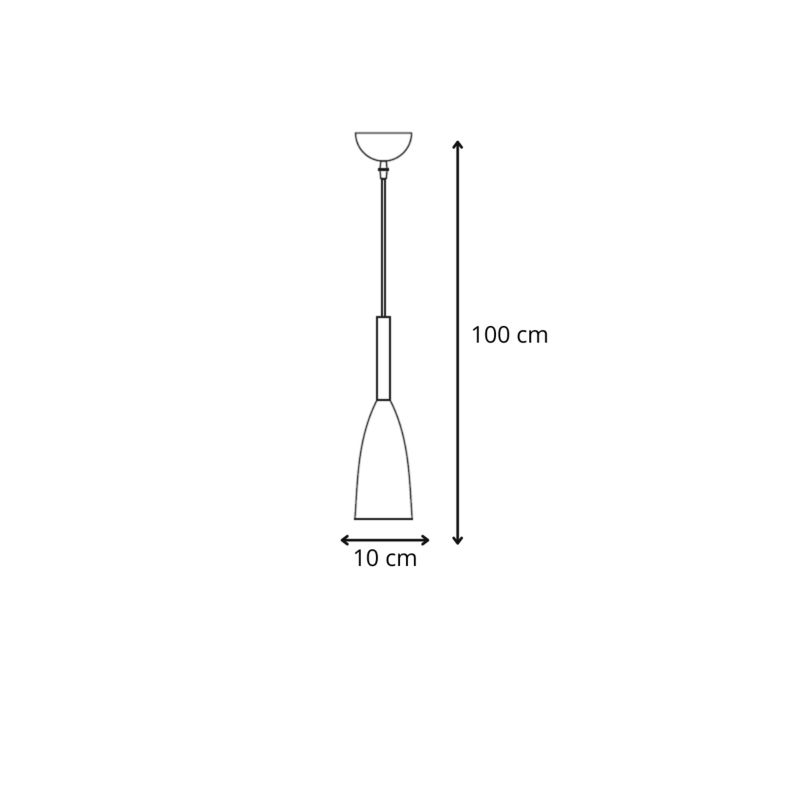 Lampa wisząca Light Prestige Solin 1 szara 1 x E27 1 szt.