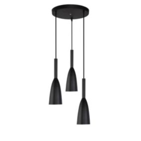 Lampa wisząca Light Prestige Solin 3 czarna 3 x E27 1 szt.