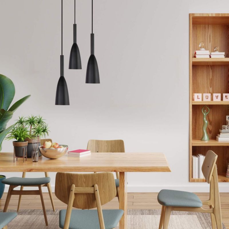 Lampa wisząca Light Prestige Solin 3 czarna 3 x E27 1 szt.