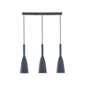 Lampa wisząca Light Prestige Solin 3 szara 3 x E27 1 szt.