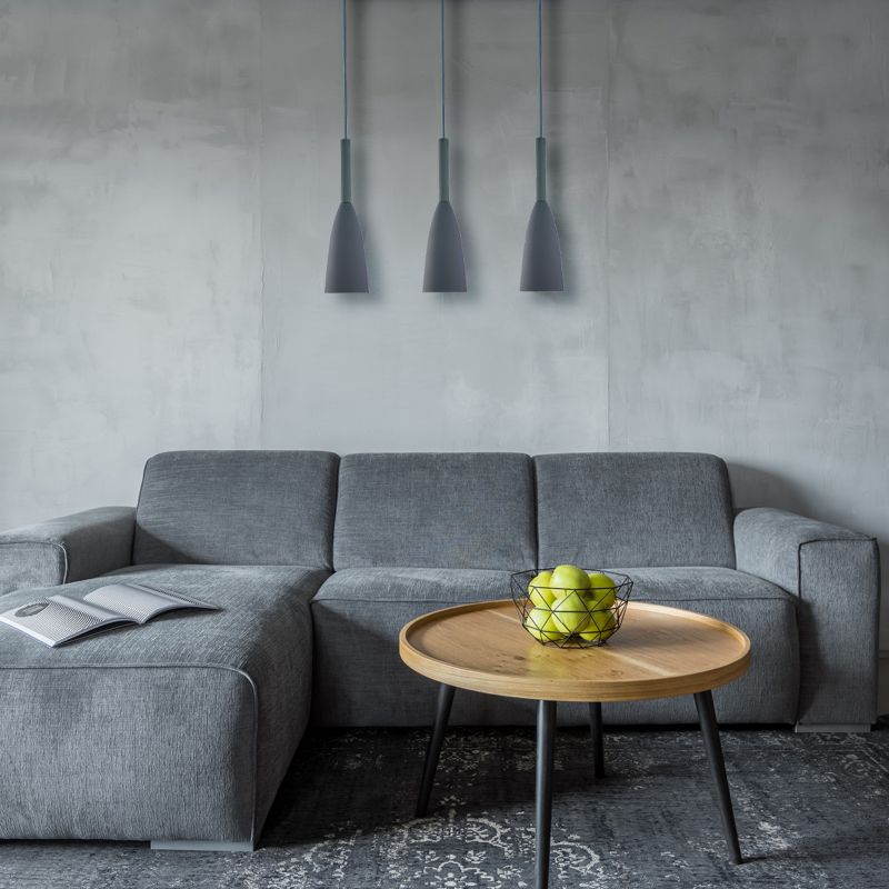 Lampa wisząca Light Prestige Solin 3 szara 3 x E27 1 szt.