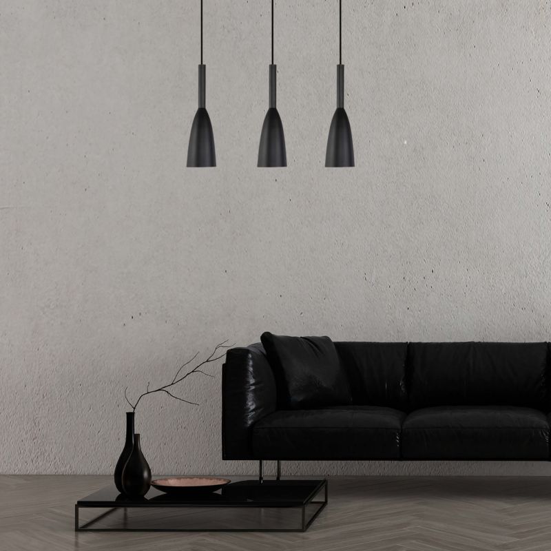 Lampa wisząca Light Prestige Solin 8862 czarna szerokość 50 cm 3xE27 x 60W 1 szt.