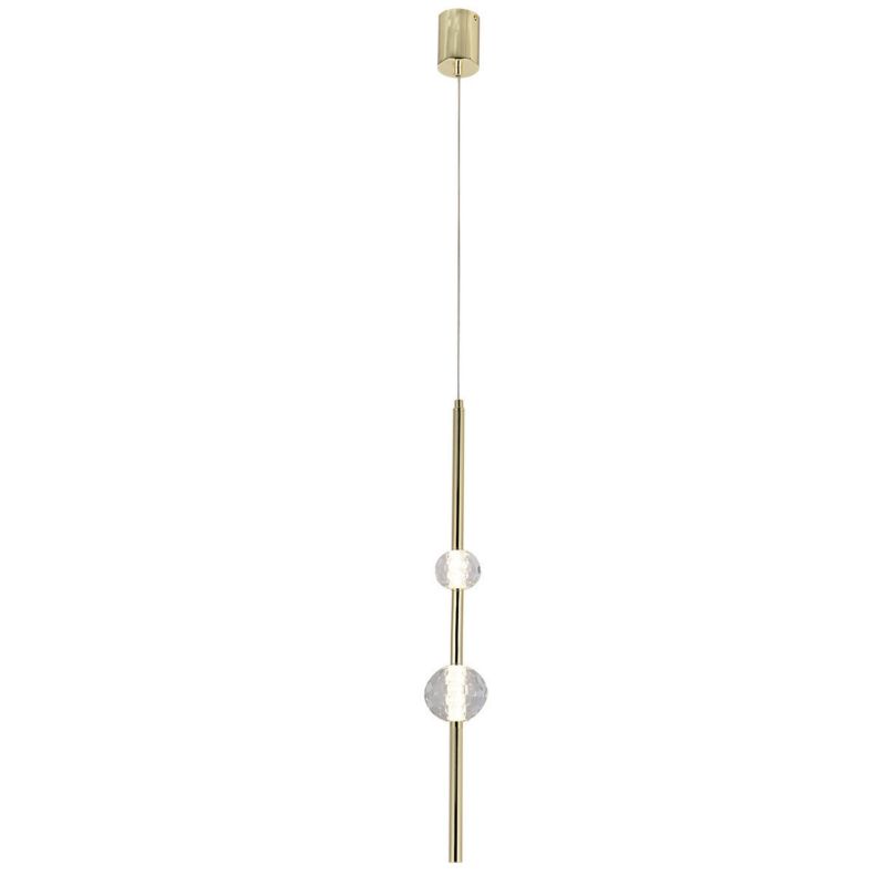 Lampa wisząca Light Prestige VAKU złota 1 x LED 8W   wym:120x8x8cm IP20 -1 szt.