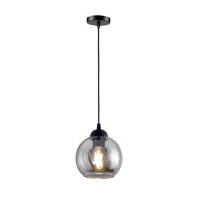 Lampa wisząca LightLogic LL AUNTIL 1xE27 PL 66504 klosz szklany regulacja do LED 1 szt.