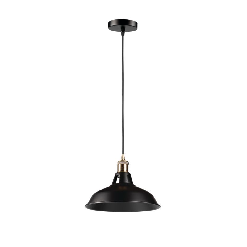 Lampa wisząca LightLogic LL NUKU E27 B 66144 czarna zwis regulacja wysokości do LED  1 szt.
