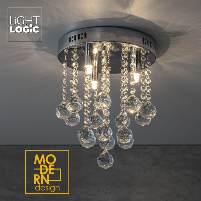 Lampa wisząca LightLogic LL VETED 3xG9 66464 wisząca kryształki plafon 1 szt.