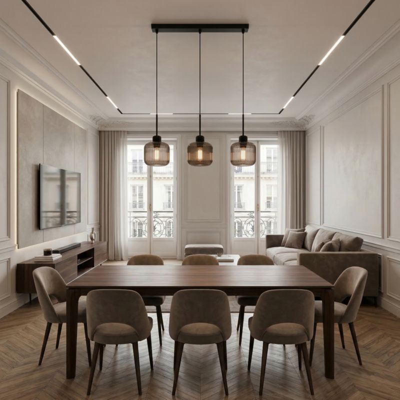 Lampa wisząca listwa EDYLIT 3xE27 grafitowe klosze loft industrialna nad stół BEKA GREY 15-004 1 szt.