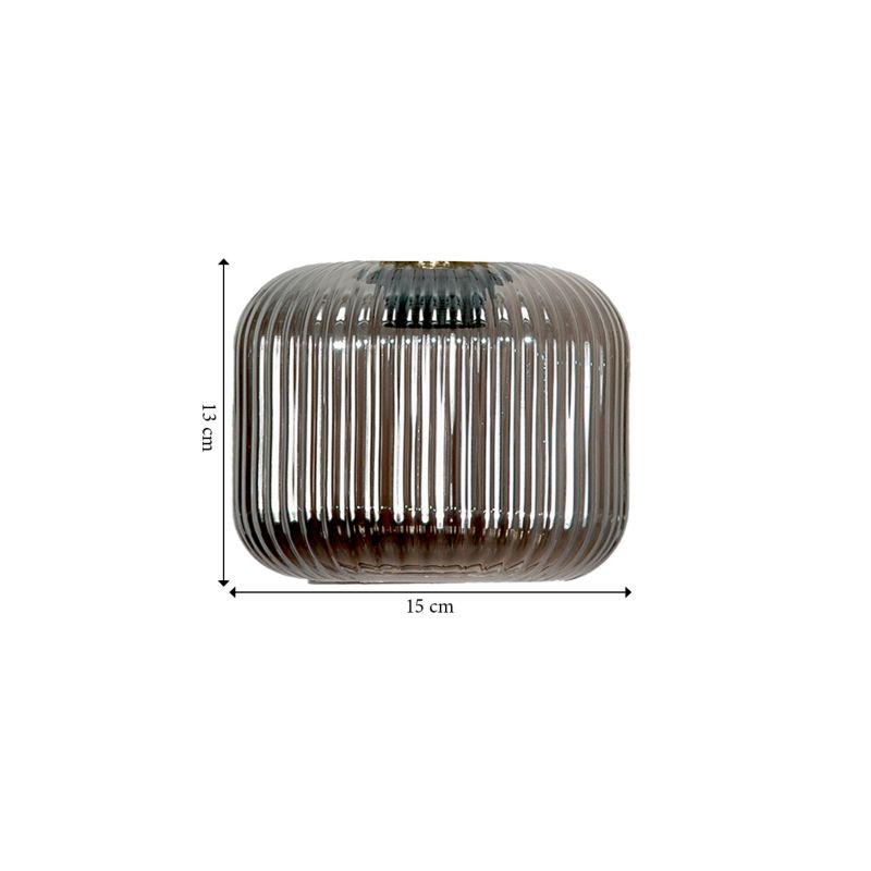 Lampa wisząca listwa EDYLIT 3xE27 grafitowe klosze loft industrialna nad stół BEKA GREY 15-004 1 szt.