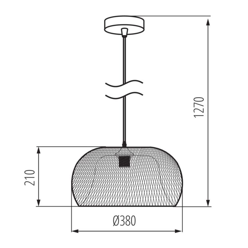 Lampa wisząca LL WERNIC LAMP01 E27 66647 LightLogic boho lekka ciepły brąz klosz 1 szt.