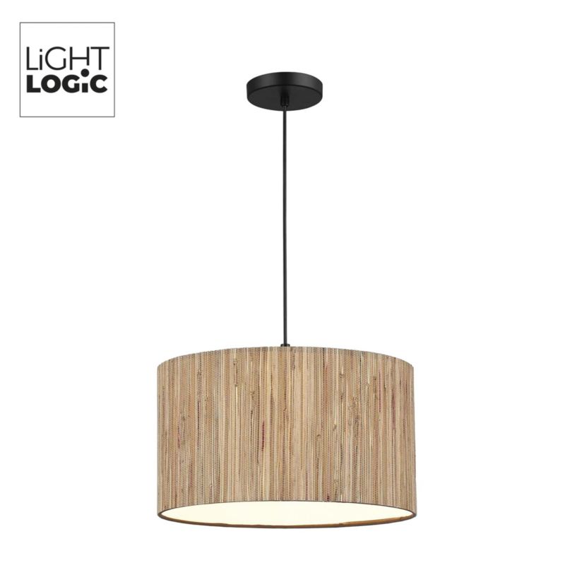 Lampa wisząca LL WERNIC LAMP02 E27 66648 LightLogic boho lekka ciepły brąz klosz 1 szt.