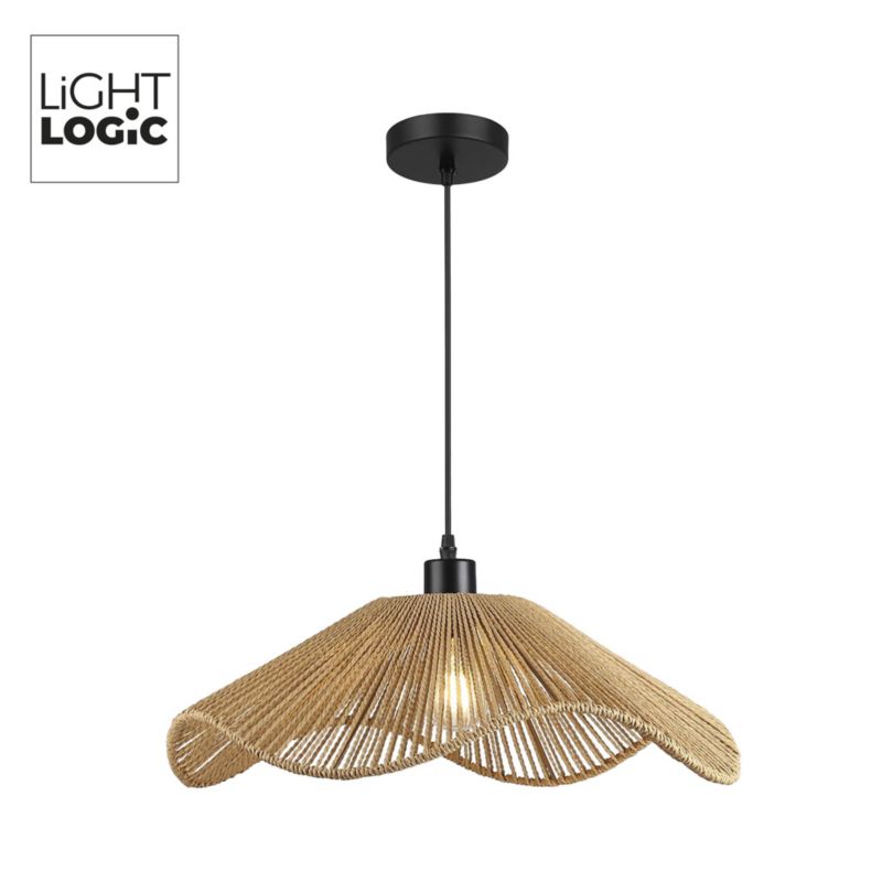 Lampa wisząca LL WERNIC LAMP03 E27 66649 LightLogic boho lekka ciepły brąz 1 szt.