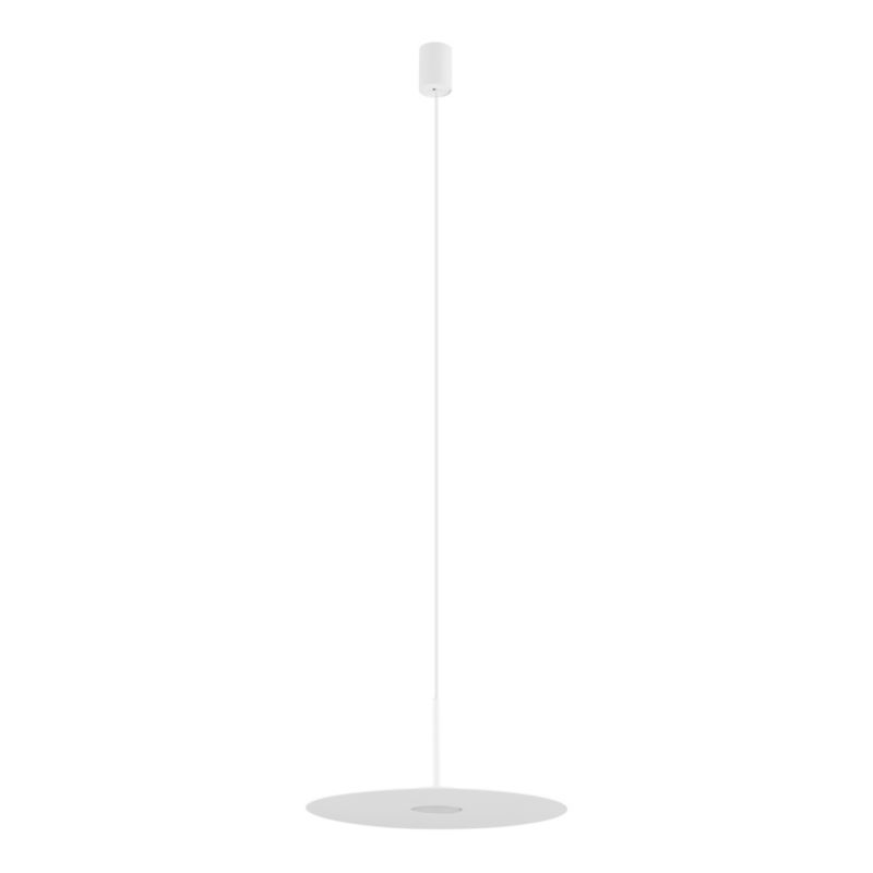 Lampa wisząca loftowa biała płaski dysk 1xGX53 12W SIMONE Nowodvorski 1 szt.