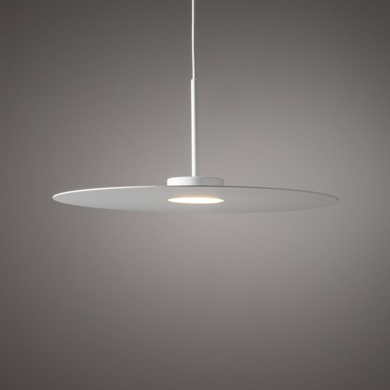 Lampa wisząca loftowa biała płaski dysk 1xGX53 12W SIMONE Nowodvorski 1 szt.