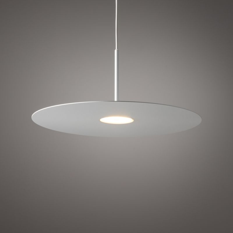 Lampa wisząca loftowa biała płaski dysk 1xGX53 12W SIMONE Nowodvorski 1 szt.