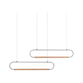 Lampa wisząca Logone Metal Czarny 1 szt.
