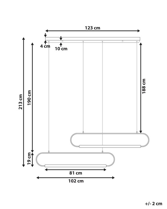 Lampa wisząca Logone Metal Czarny 1 szt.