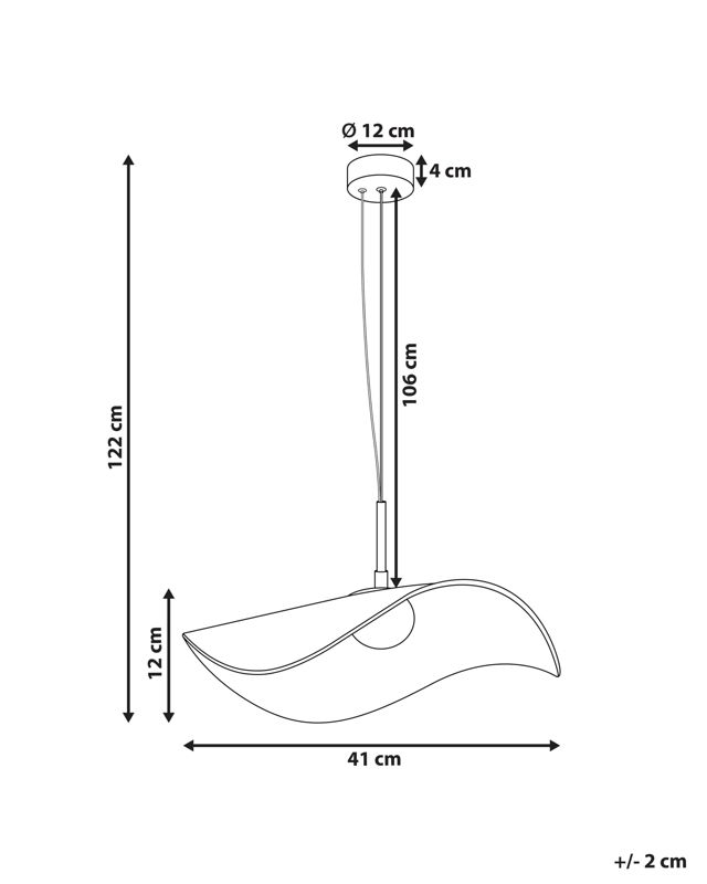 Lampa wisząca Loire Metal Biały 1 szt.