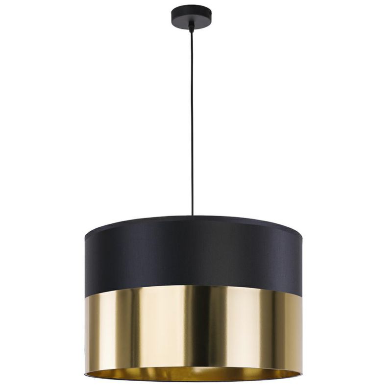 Lampa Wisząca LONDYN TK Lighting czarny złoty 1xE27 50x50 cm 1szt.