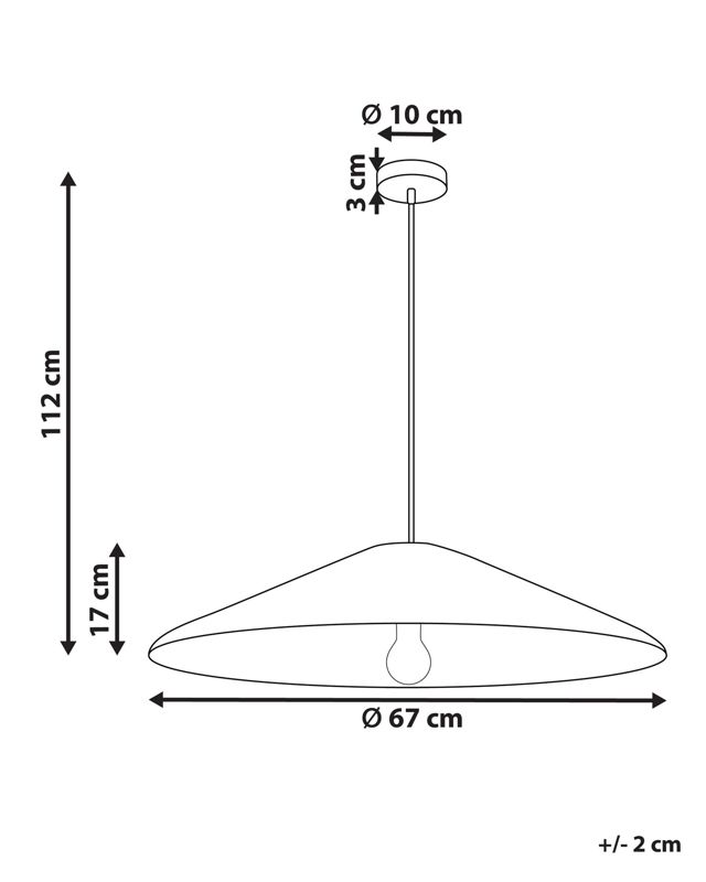 Lampa wisząca Luagan Plecionka Naturalny 1 szt.