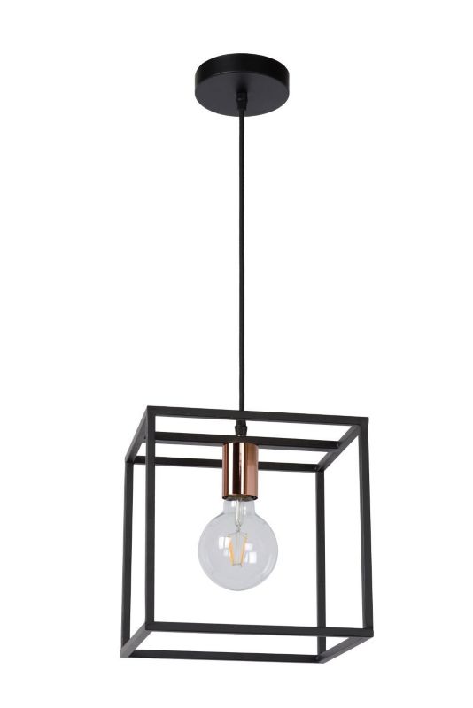 Lampa wisząca Lucide ARTHUR czarna 1xE27x60W IP20 wym:155x25x25cm - 1 szt.