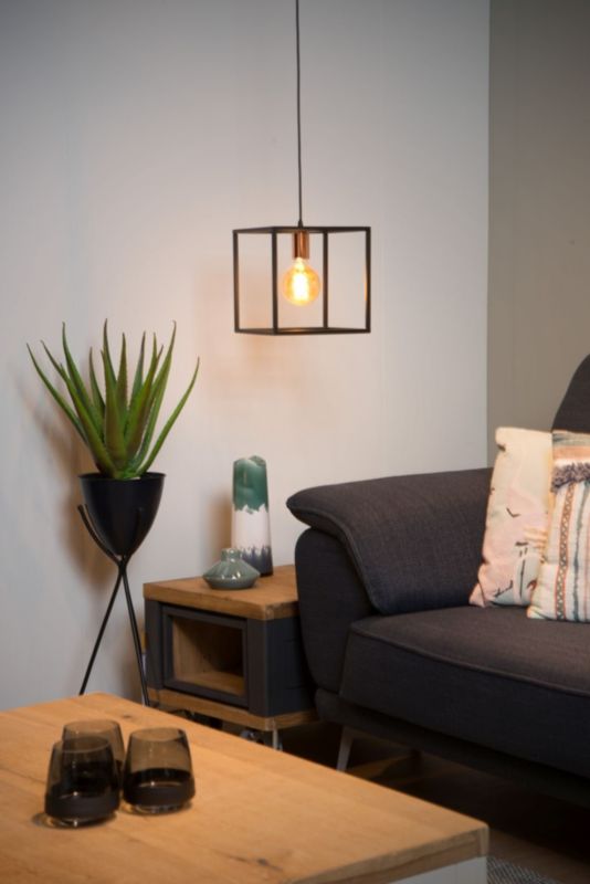 Lampa wisząca Lucide ARTHUR czarna 1xE27x60W IP20 wym:155x25x25cm - 1 szt.