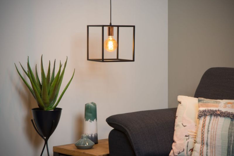 Lampa wisząca Lucide ARTHUR czarna 1xE27x60W IP20 wym:155x25x25cm - 1 szt.