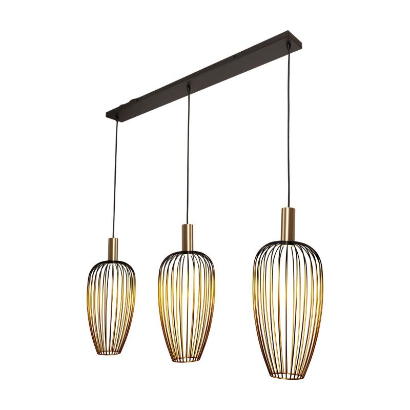 Lampa wisząca Lucide AURELIE złota 3xGU10x25W IP20 wym:170x115x22cm - 1 szt.