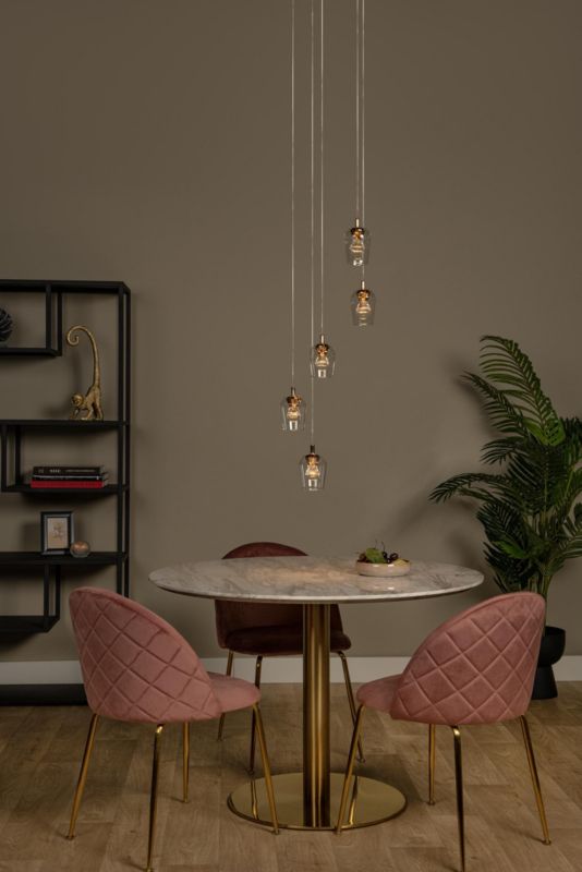 Lampa wisząca Lucide BERLIANE złoto-przezroczysty-czarna LED 4W 2700K 1000lm IP20 - 1 szt.