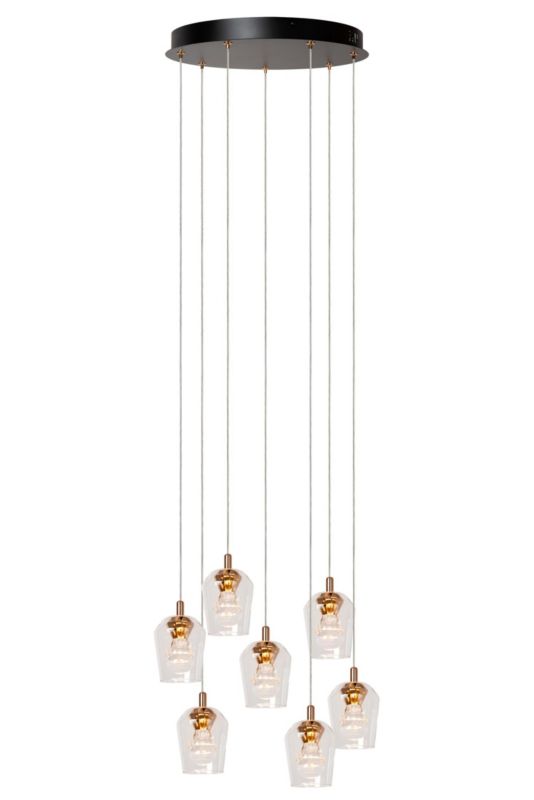 Lampa wisząca Lucide BERLIANE złoto-przezroczysty-czarna LED 4W 2700K 1050lm IP20 - 1 szt.