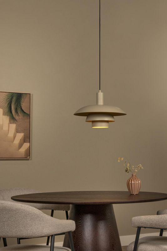 Lampa wisząca Lucide BRUNO taupe 1xE27x40W IP20 wym:50x38x38cm - 1 szt.