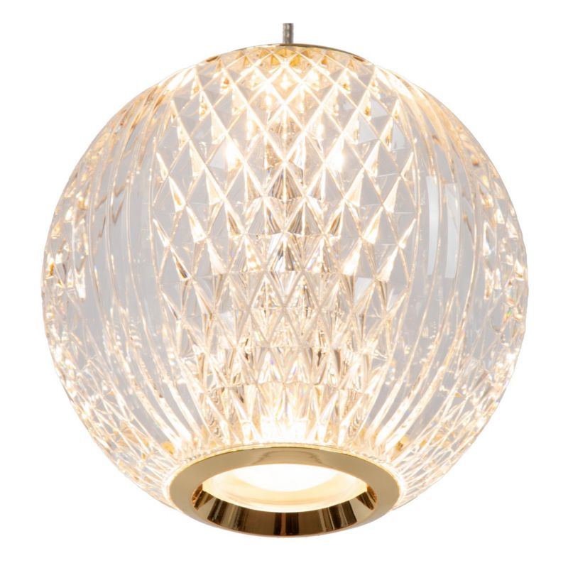 Lampa wisząca Lucide Cintra 4387 złoto-odcienie złota kryształowa wbudowany LED 12.6W 1 szt.