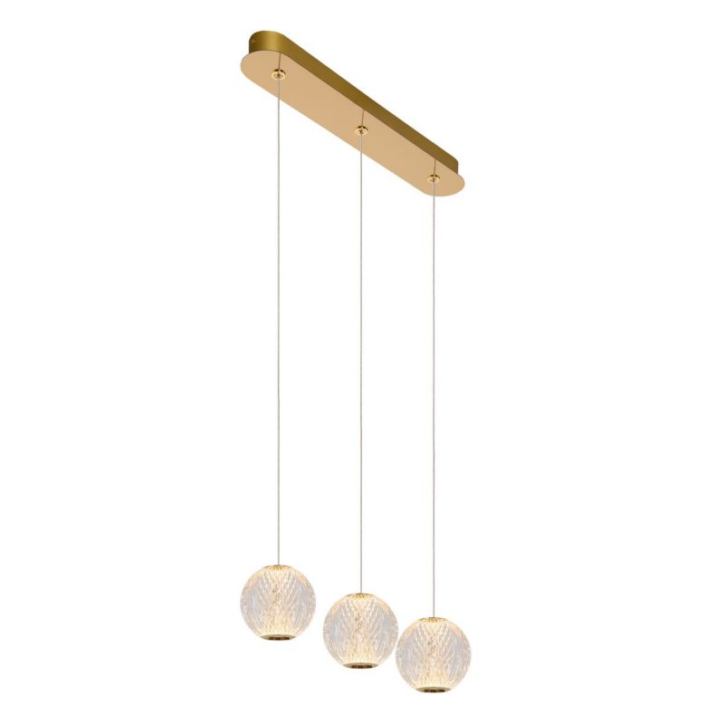 Lampa wisząca Lucide Cintra 4387 złoto-odcienie złota kryształowa wbudowany LED 12.6W 1 szt.