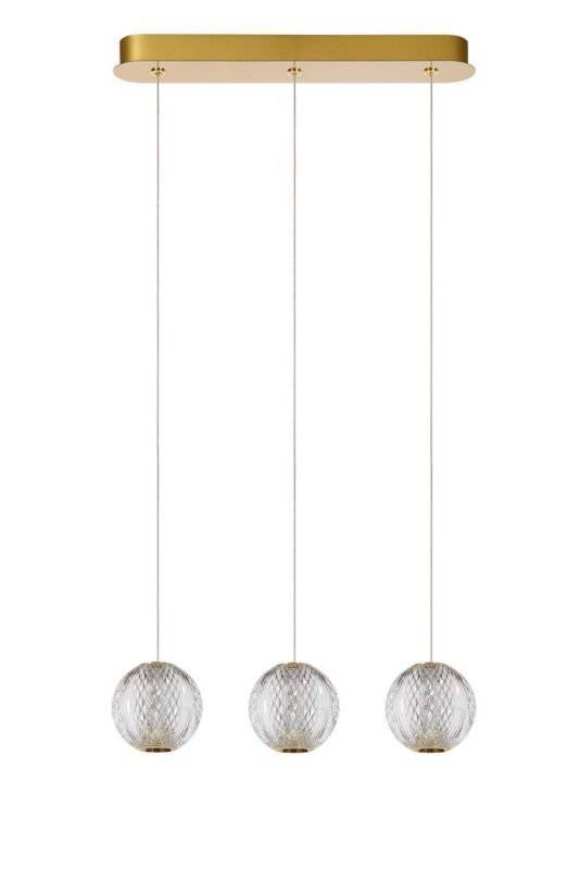 Lampa wisząca Lucide Cintra 4387 złoto-odcienie złota kryształowa wbudowany LED 12.6W 1 szt.