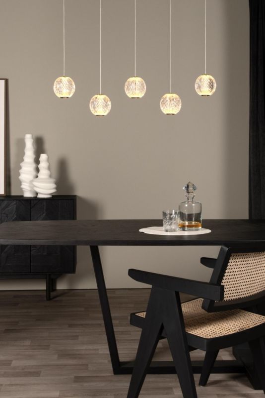 Lampa wisząca Lucide Cintra 4400 złoto-odcienie złota kryształowa wbudowany LED 21W 1 szt.